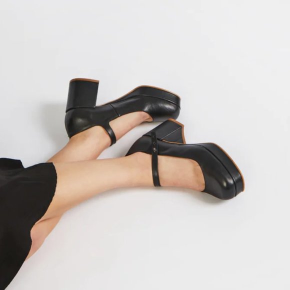 Intentionally Blank MIKA PLATFORM MARY JANE BLACK Shoes - Picture 1 of 6